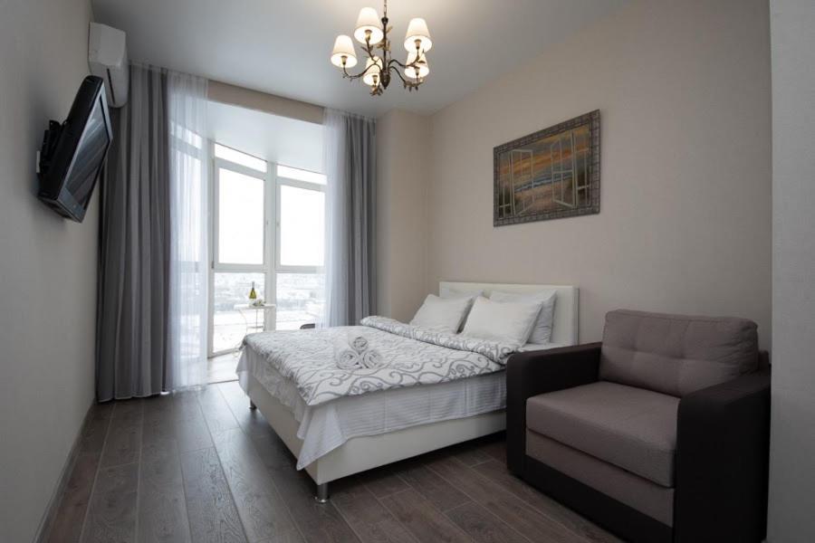 Stylish Panoramic Dnipro Sail Riverside Апартаменти Київ